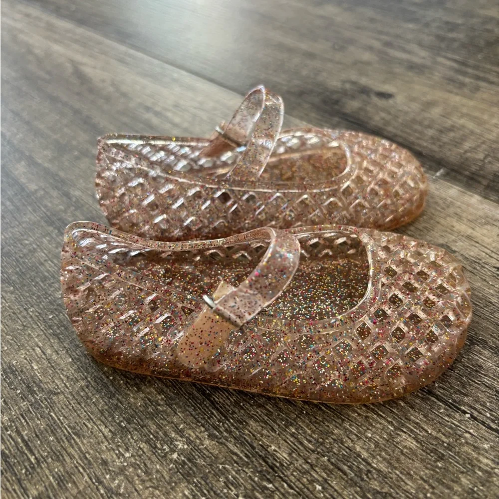 Old navy toddler girl sparkly jelly shoes - Picture 2 of 3